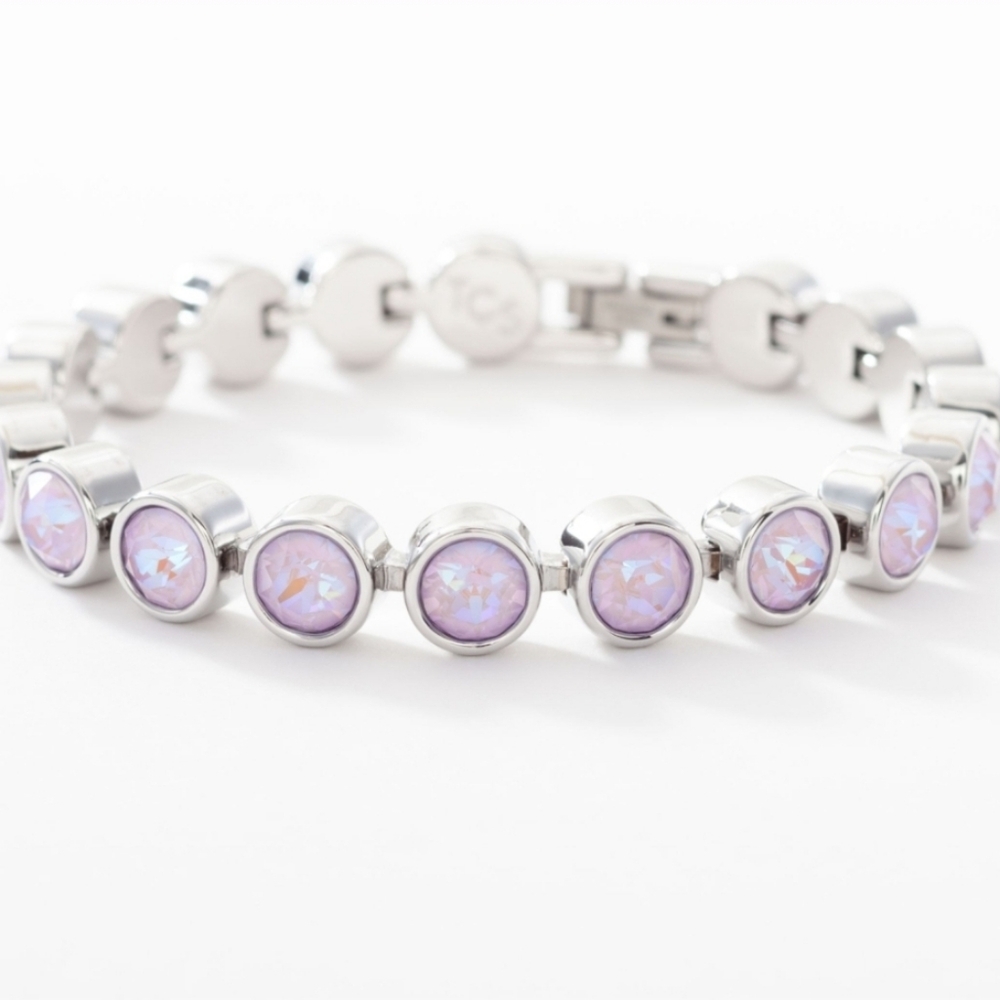 NIB Touchstone Crystal By Swarovski Lavender Delite Ice Bracelet